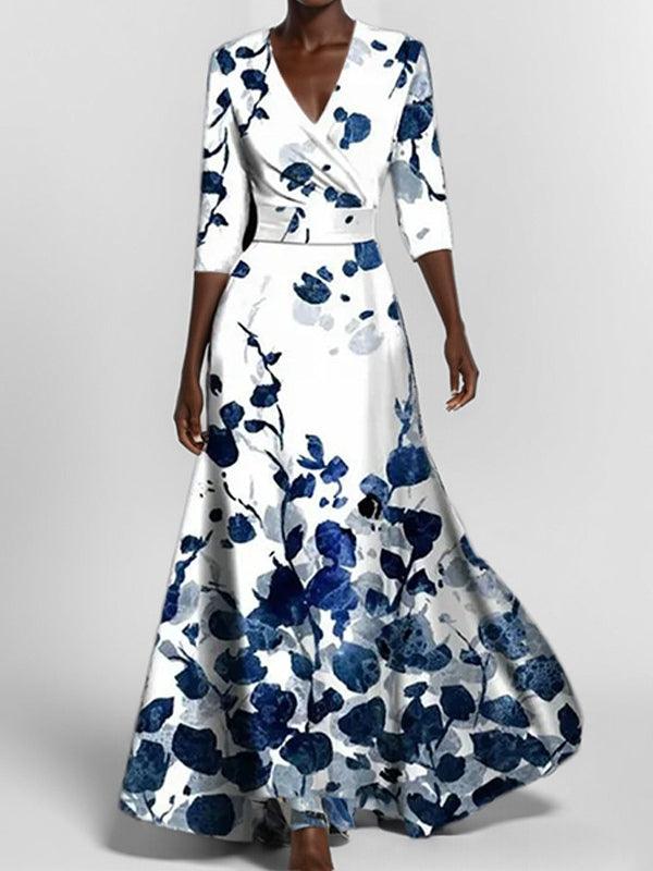 Lea | Conjunto elegante maxi de manga media estilo seaside glam