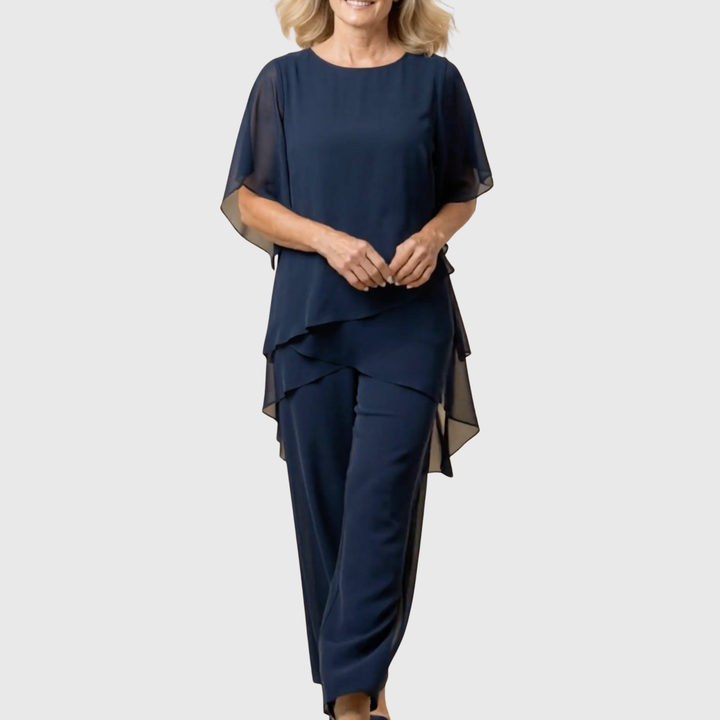 Linda | Conjunto palazzo drapeado