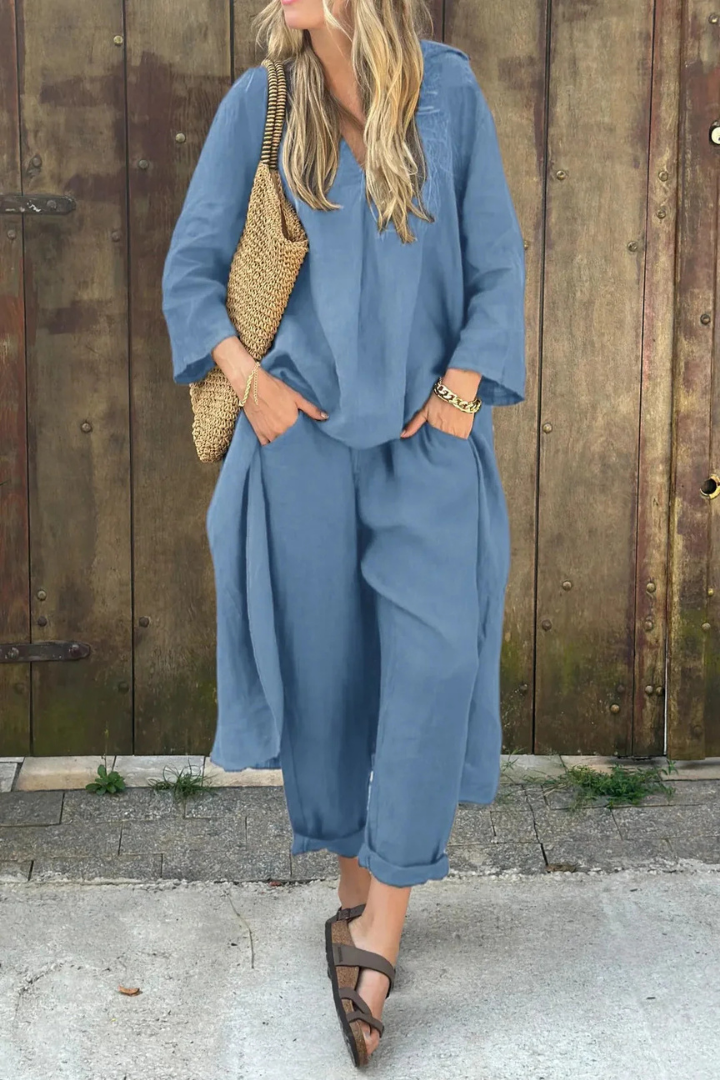 Olivina | Conjunto elegante de dos piezas
