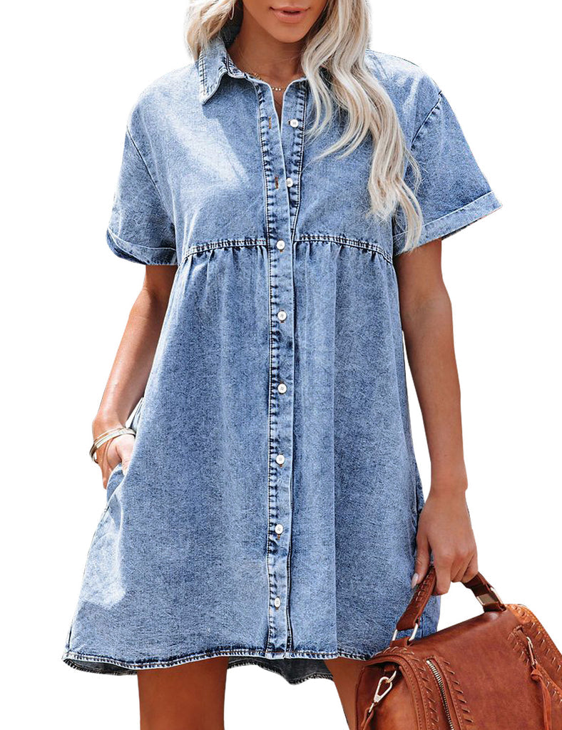 Juana | Vestido camisero de mezclilla