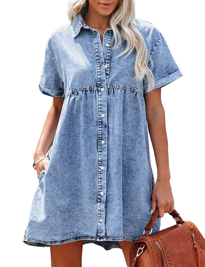 Juana | Vestido camisero de mezclilla