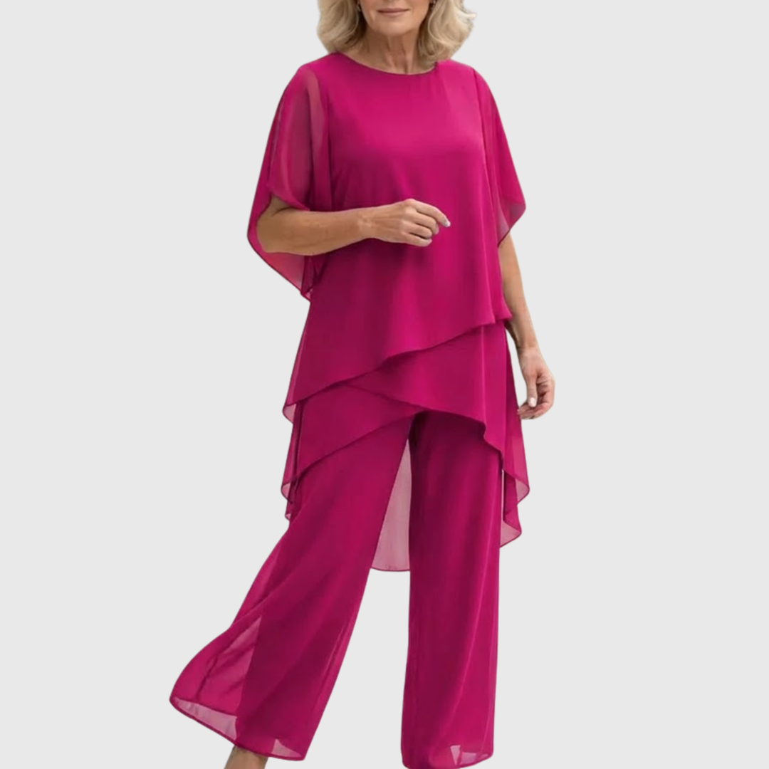 Linda | Conjunto palazzo drapeado