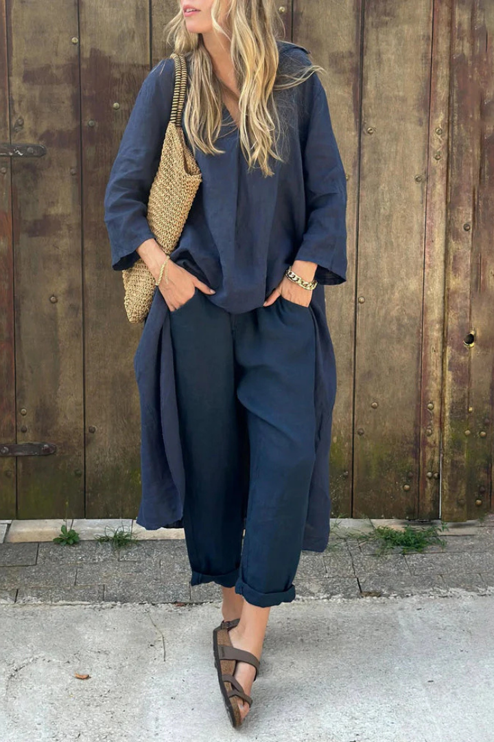 Olivina | Conjunto elegante de dos piezas