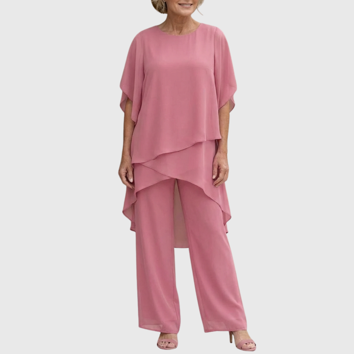 Linda | Conjunto palazzo drapeado