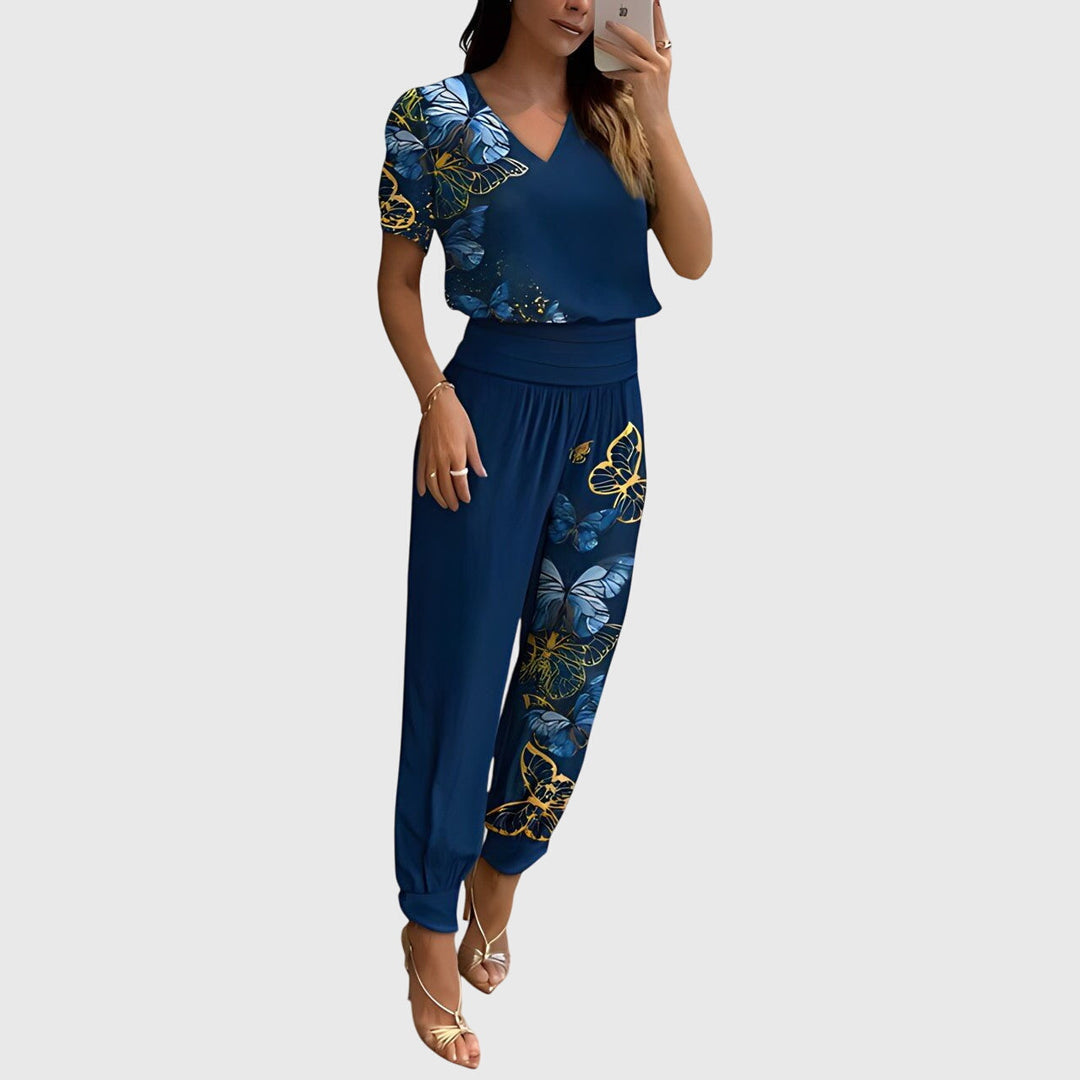 Jennifer | Conjunto elegante de blusa y pantalón