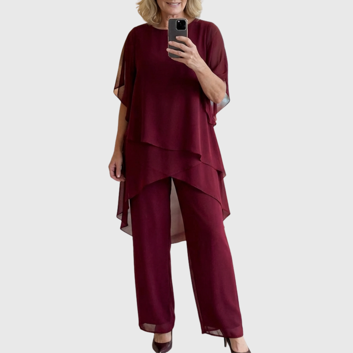Linda | Conjunto palazzo drapeado