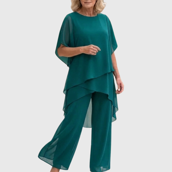 Linda | Conjunto palazzo drapeado