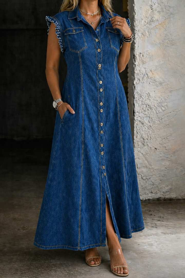 Liora | Vestido vaquero de talla grande