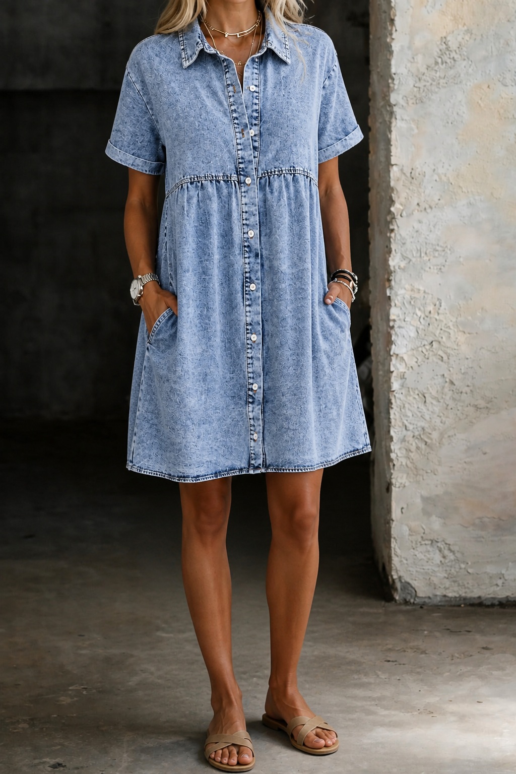 Juana | Vestido camisero de mezclilla