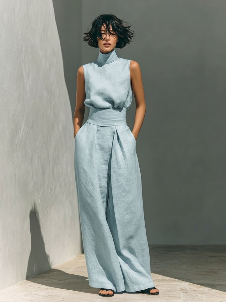 MARIA | CONJUNTO MINIMALISTA DE LINO