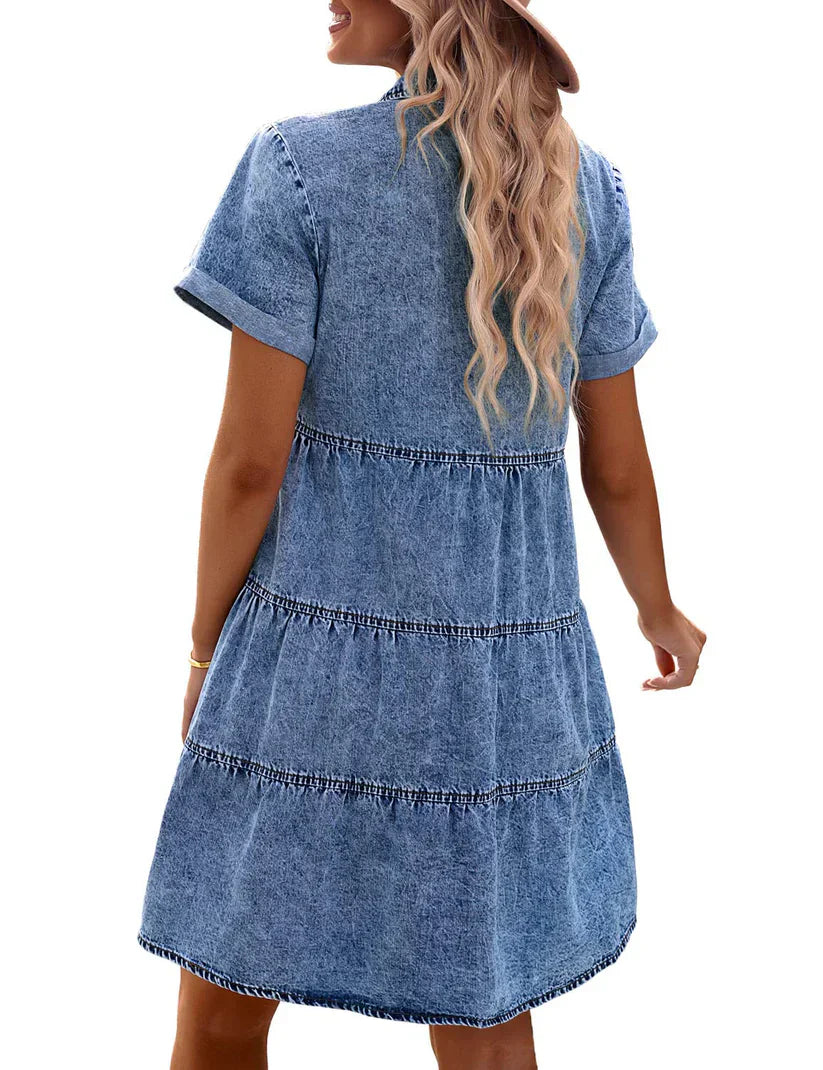 Juana | Vestido camisero de mezclilla