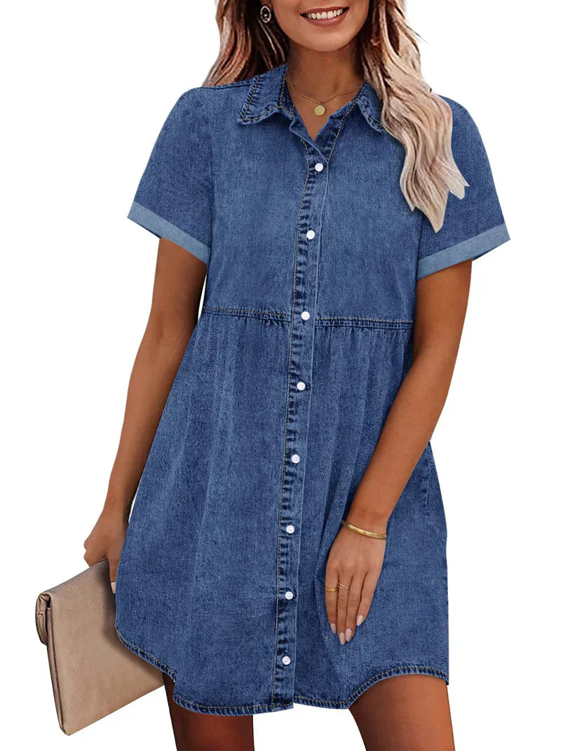 Juana | Vestido camisero de mezclilla