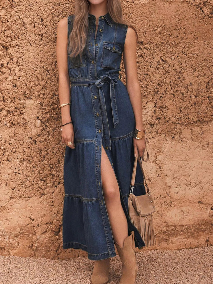 Catalina | Vestido Vaquero con Botones al Frente