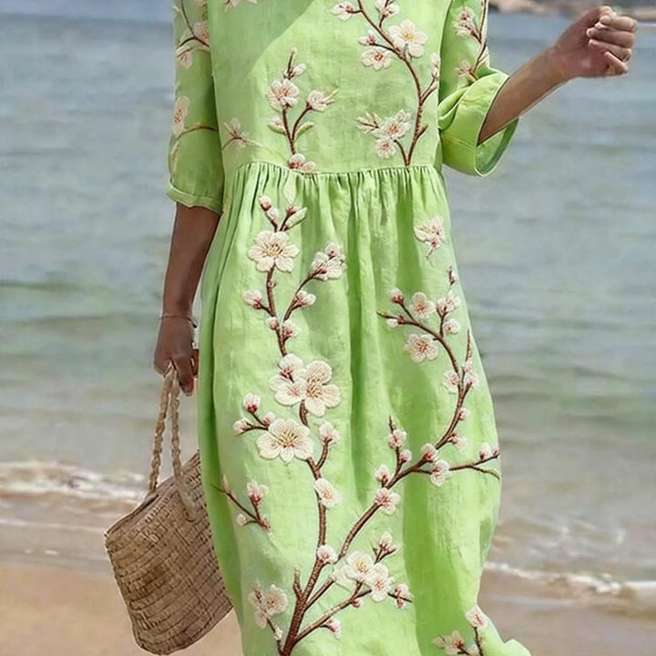 Caroline | Vestido casual con manga hasta el codo