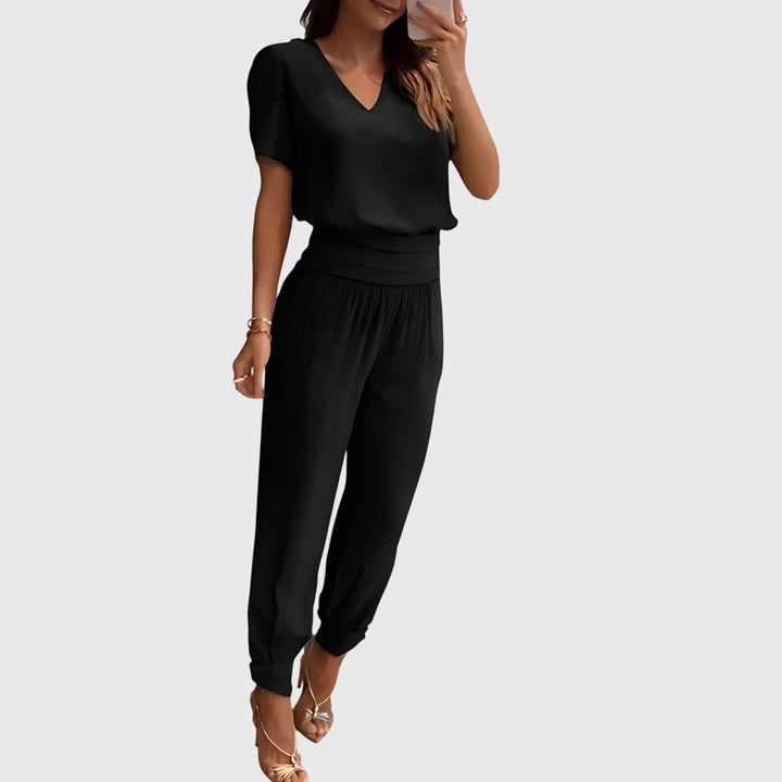 Jennifer | Conjunto elegante de blusa y pantalón