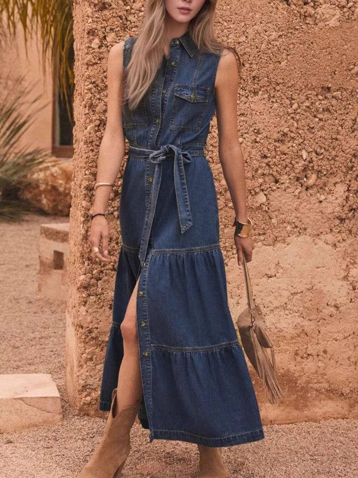 Catalina | Vestido Vaquero con Botones al Frente